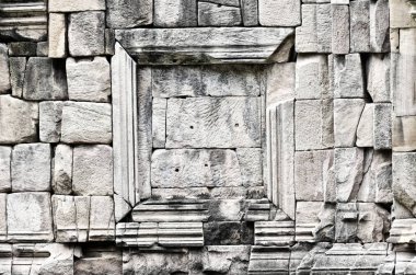 tayland eski taş kalenin bir parçası