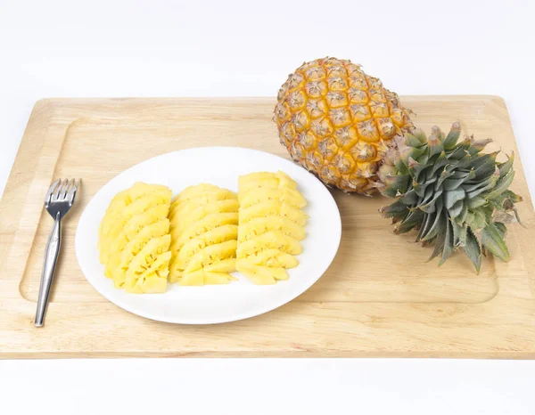 Ananas Isoliert Auf Weiß — Stockfoto