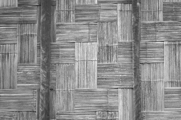 Parede Bambu Estilo Tailandês Nativo Padrão Bambu Cestaria Artesanal — Fotografia de Stock