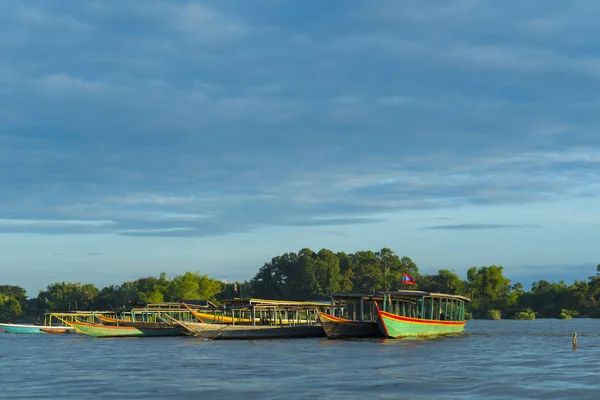 Vista Del Río Khong Laos — Foto de Stock