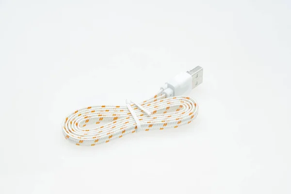 Usb Cable Isolated White — Stock Photo, Image