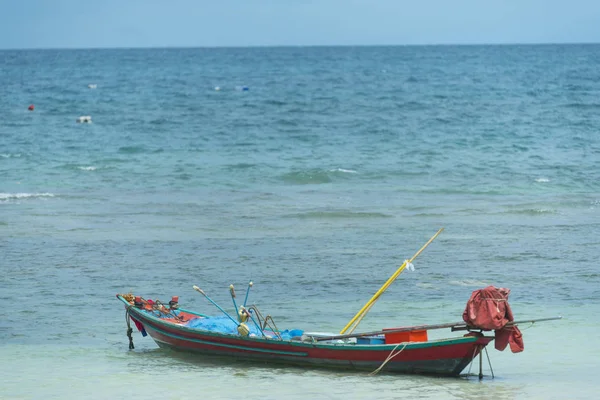 Barco Pesca Playa — Foto de Stock