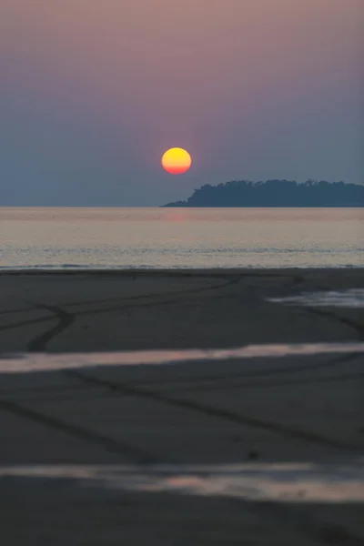 Beautiful Sunset Sea Natural Background — Foto de Stock