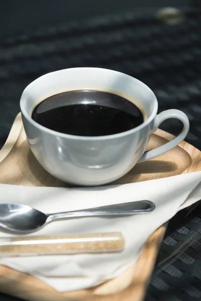 Taza Café Platillo Una Vieja Mesa Madera —  Fotos de Stock