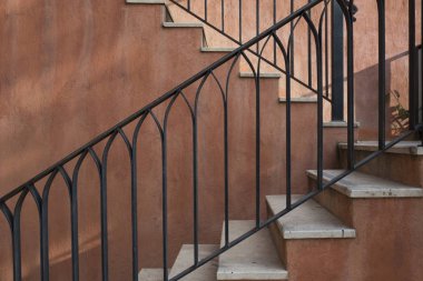 view of a staircase of a building