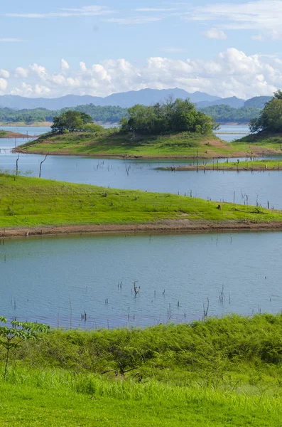 Lago Bosque Tropical Tailandia — Foto de Stock