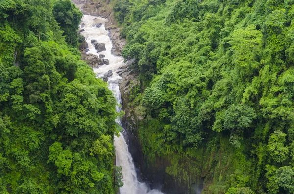 Deep Waterfall Tropical Forest Asia — 스톡 사진