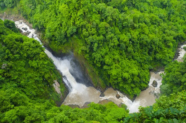 Deep Waterfall Tropical Forest Asia — 스톡 사진