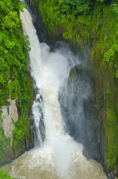 Deep Waterfall Tropical Forest Asia — 스톡 사진