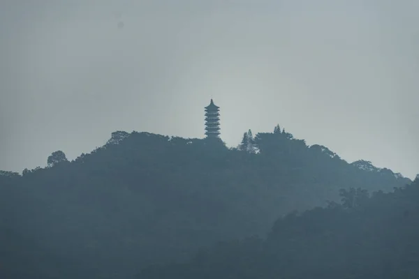 城市的美丽的山风景 — 图库照片