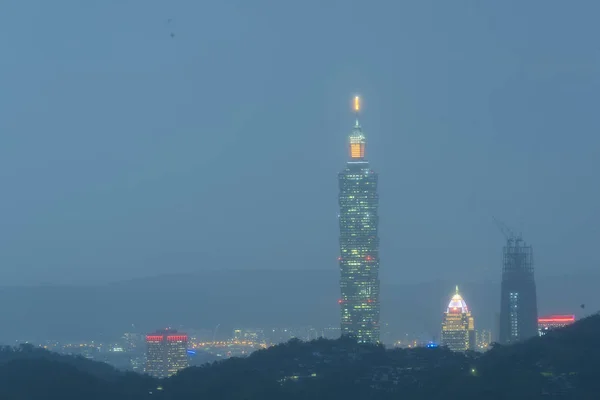 Taipei Taiwan Ноября 2016 Года Тайбэй 101 Здание Является Знаменитой — стоковое фото