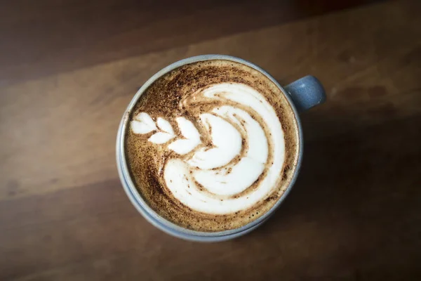 Seni Latte Kafe Makanan — Stok Foto