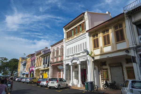 Vista Rua Com Edifícios Antigos — Fotografia de Stock