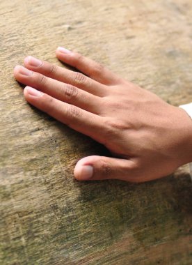 Gövdede yerleştirilen bir el