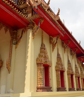 Güzel Tayland Tapınağı manzarası