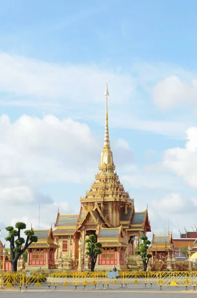 Funeral Real Tailandês Templo Bangkok Tailândia — Fotografia de Stock
