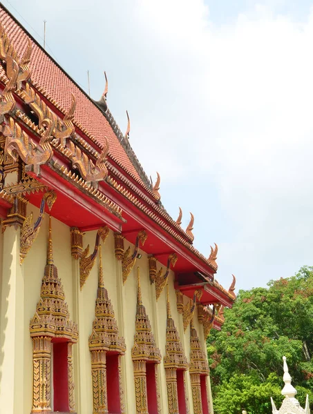View Beautiful Thai Temple — стоковое фото