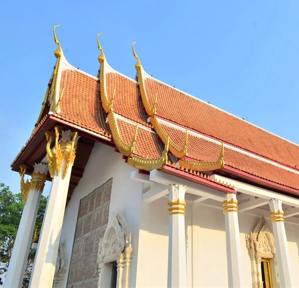 Beautiful Temple Thailand Blue Sky — ストック写真