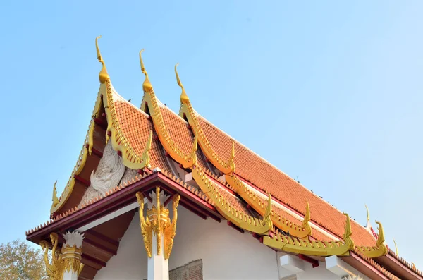 Beautiful Temple Thailand Blue Sky —  Fotos de Stock
