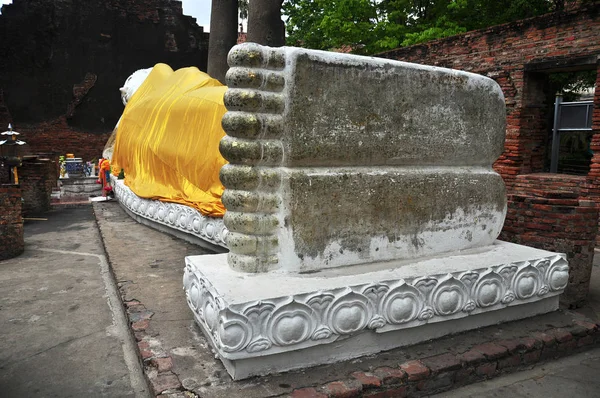Füße Der Buddha Statue — Stockfoto