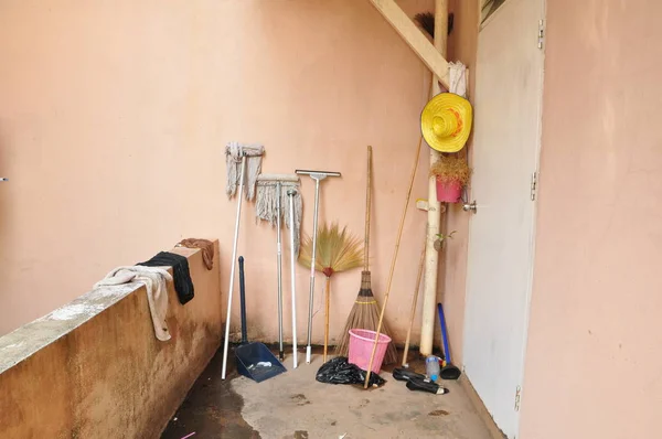 Cleaning Items Balcony — Stockfoto