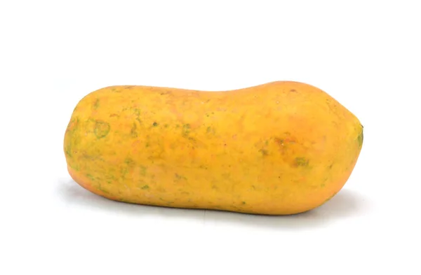 Papaya Frutta Sfondo Bianco — Foto Stock