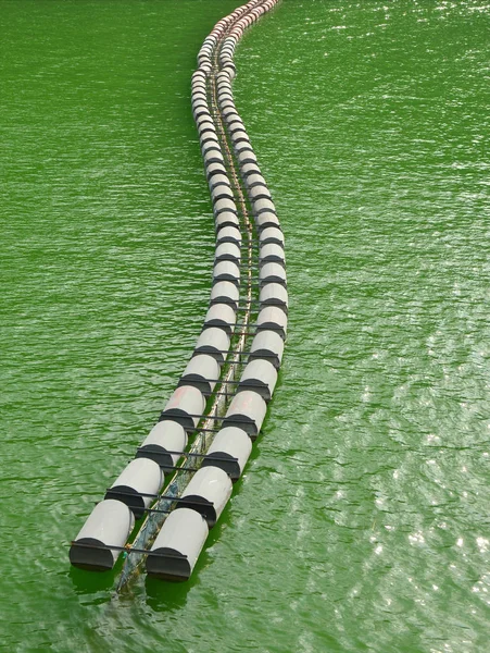 Boei Drijvend Het Water Hydro Elektrische Centrale Van Dam — Stockfoto
