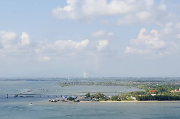 Vista Del Mar Chanthaburi Desde Mirador Tailandia — Foto de Stock