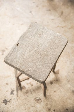 top view of empty wooden table 