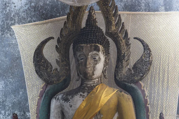 Antica Statua Buddha Thailandia — Foto Stock