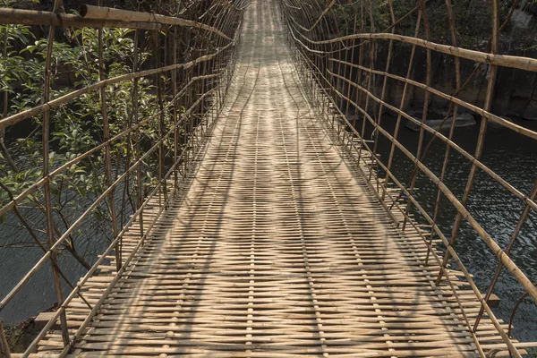 Ratanový Most Laosu — Stock fotografie