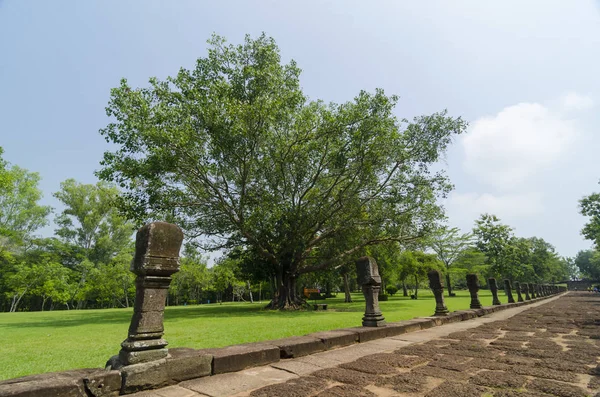 Phanom Rung Історичний Парк Знаходиться Замок Рок Старовинною Архітектурою Близько — стокове фото