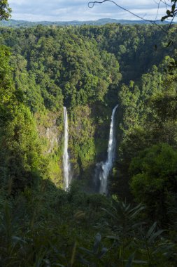 Champasak, Laos Tad Fan şelale peyzaj