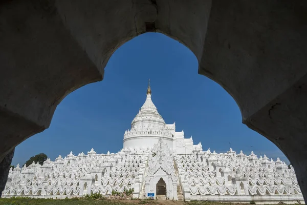 Vita Pagoden Hsinbyume Mya Thein Dan Pagod Paya Tempel Mingun — Stockfoto