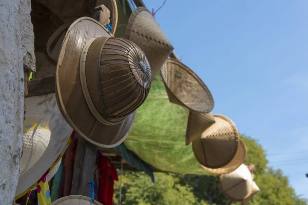 Close Hanging Asian Hats — Foto de Stock