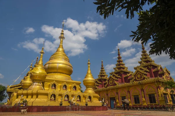 Tempel Burmesischen Stil Der Stadt Von Burma — Stockfoto