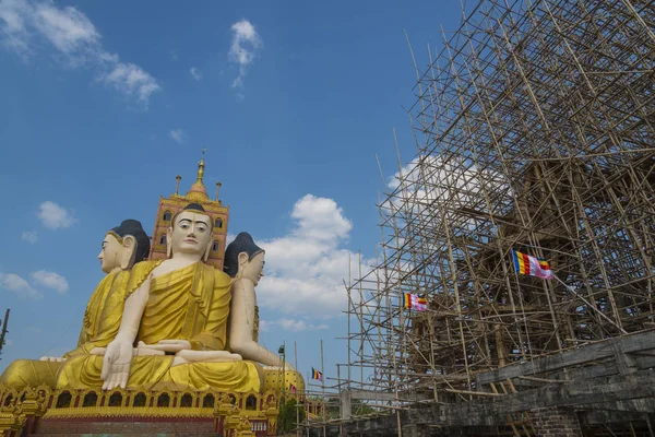Templo Estilo Birmano Situado Ciudad Birmania — Foto de Stock