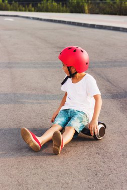 Gyro scooter, açık havada çocukla