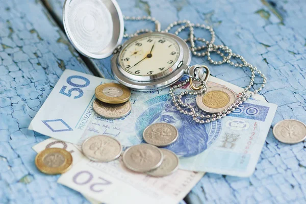 Polonya Zlotisi ve bir cep saati