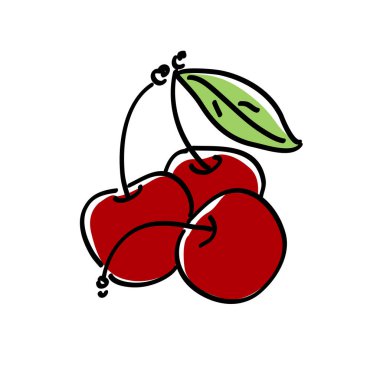 Kiraz çilek yaprağı el çekilmiş 