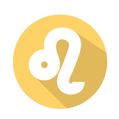 Renkli astrolojik simgesini