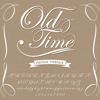 Vintage yazı tipi