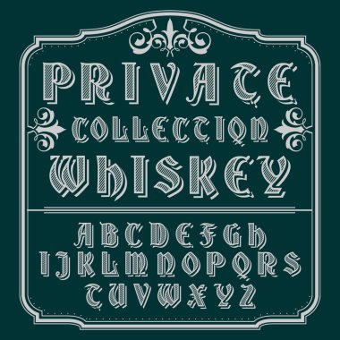 Private Collection Whiskey typeface
