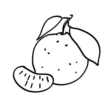 Mandalina yaprak ile el çekilmiş