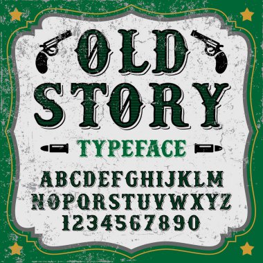 Vintage yazı tipi