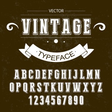Vintage yazı tipi