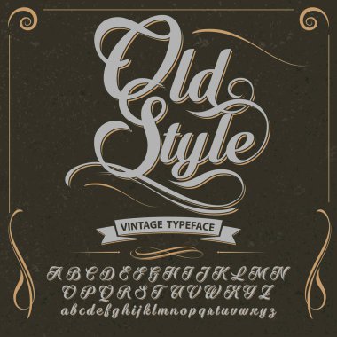 Vintage yazı tipi