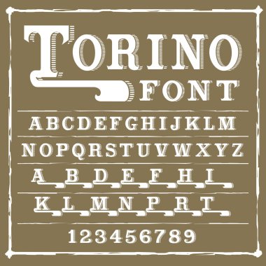 Torino - vintage komut dosyası yazı tipi.