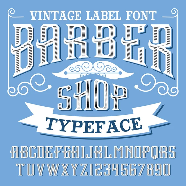 Handgemaakte vintage lettertype. — Stockvector