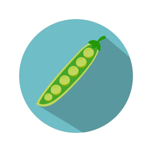 Guisantes verdes maduros — Vector de stock